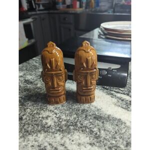 VINTAGE OMG Japan TIKI SALT AND PEPPER SHAKERS